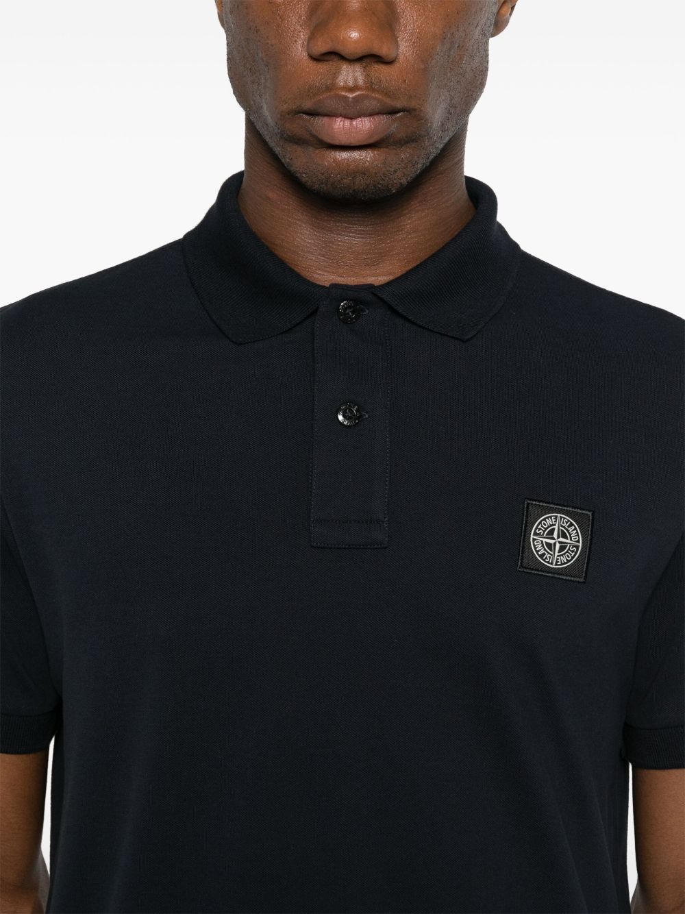 Stone Island Stone Island Logo cotton polo shirt Stone Island