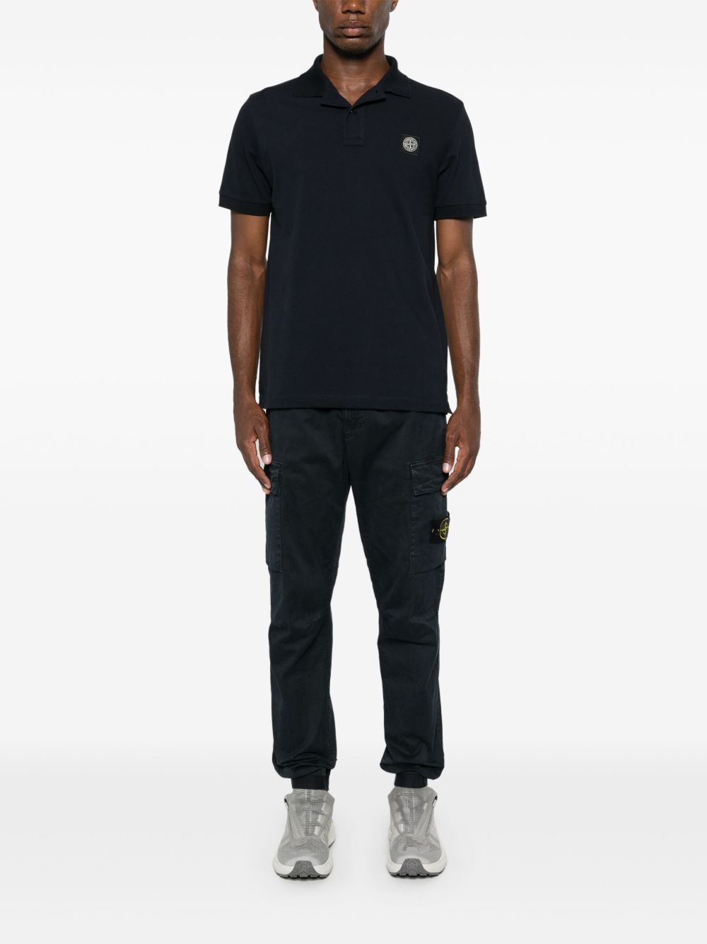 Stone Island Stone Island Logo cotton polo shirt Stone Island