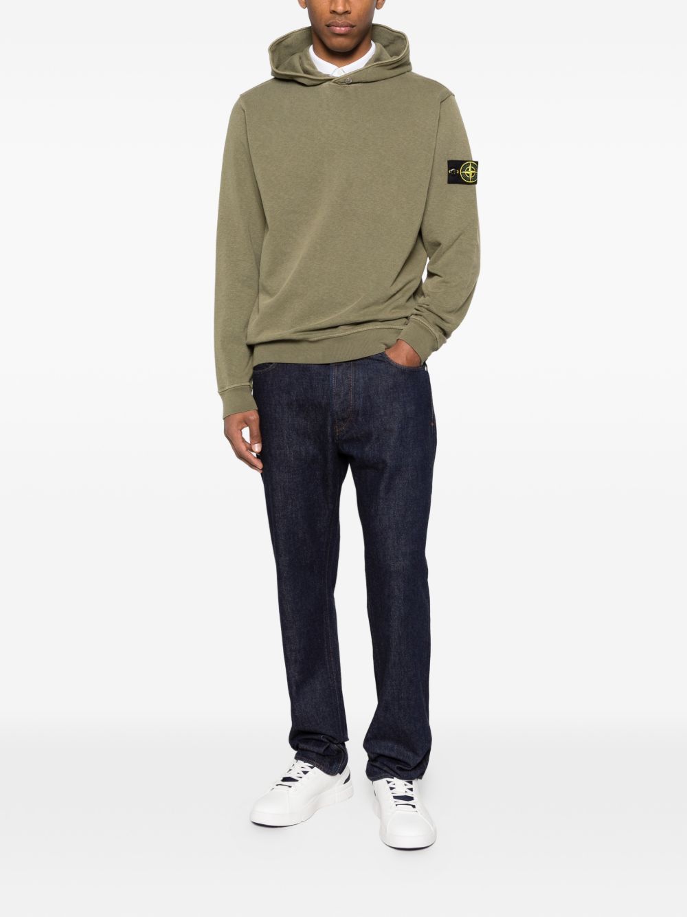 Stone Island Stone Island Logo cotton hoodie Stone Island