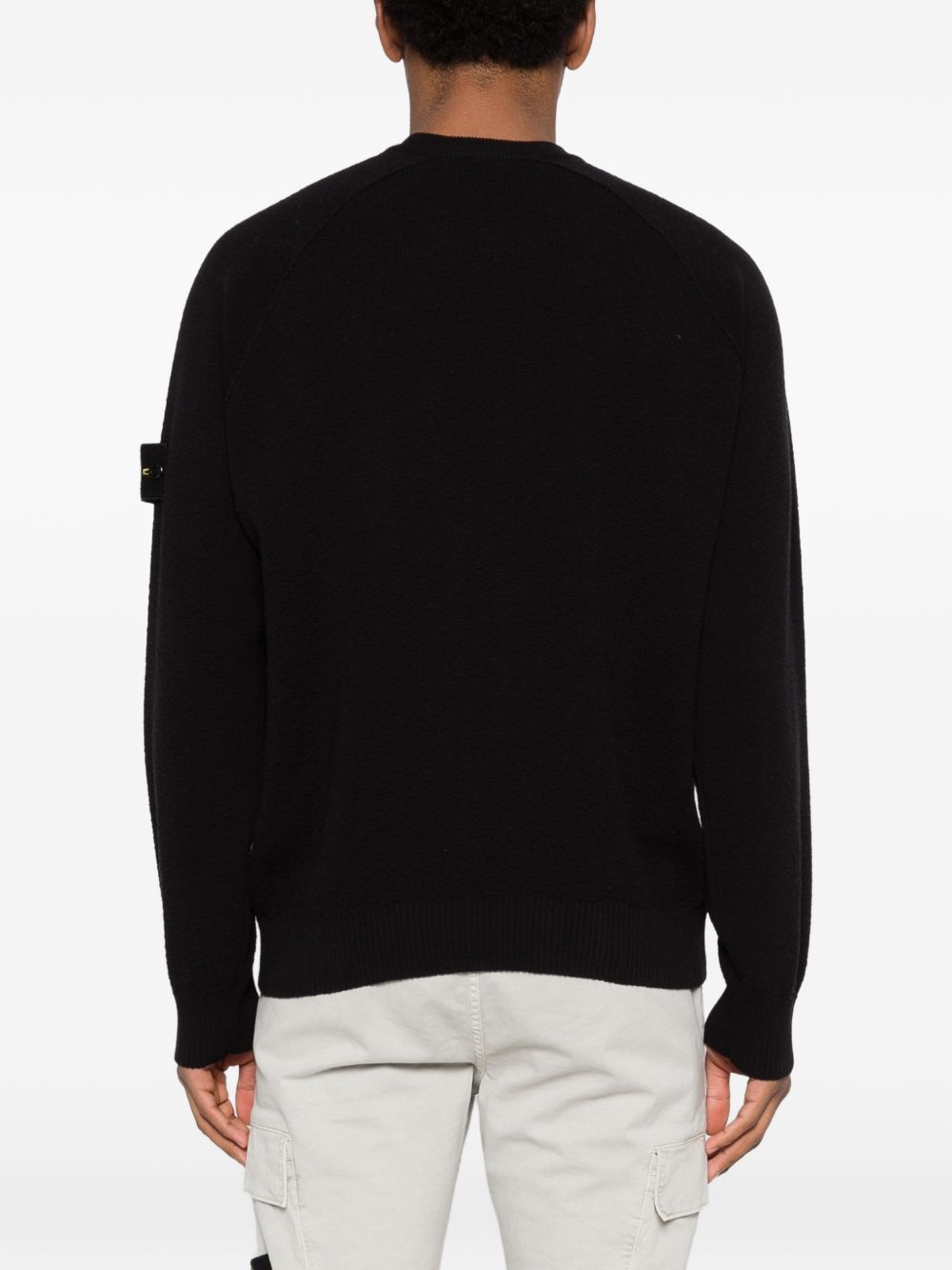 Stone Island Stone Island Logo cotton crewneck sweater Stone Island