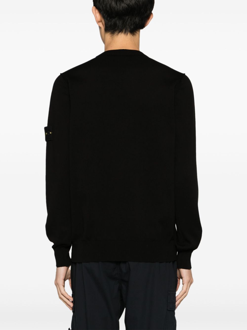 Stone Island Stone Island QR code Cotton crewneck sweater Stone Island
