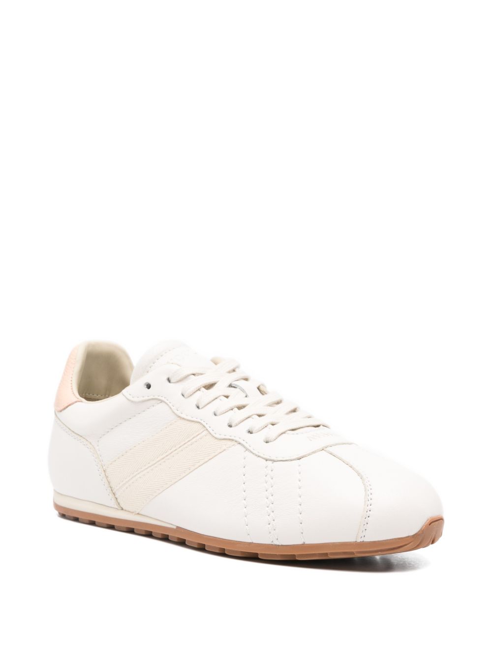 Woolrich Woolrich Flat Sneakers in Calfskin with Side Bands Woolrich