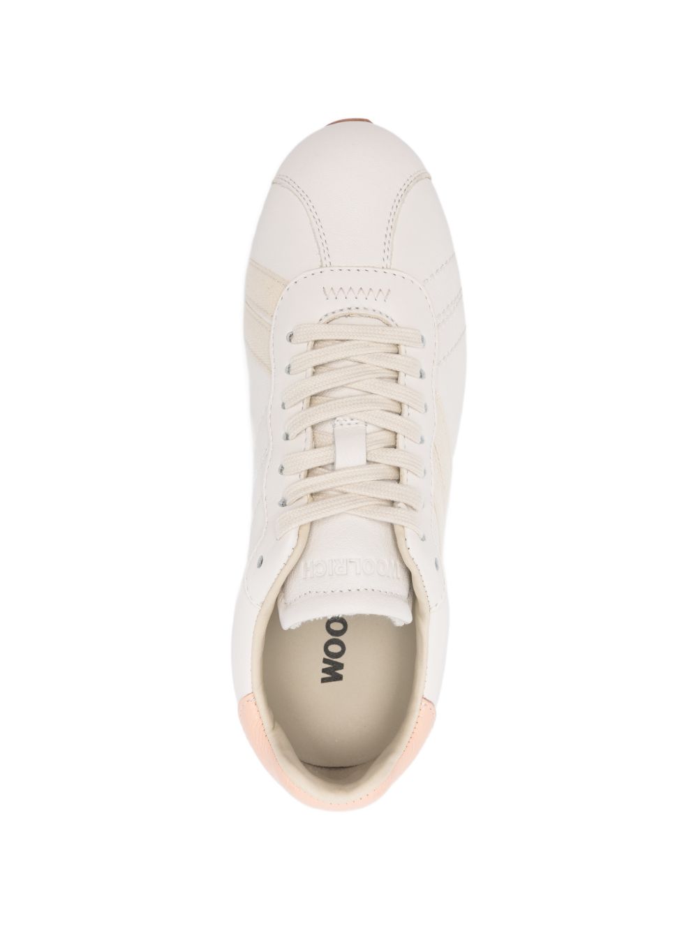 Woolrich Woolrich Flat Sneakers in Calfskin with Side Bands Woolrich