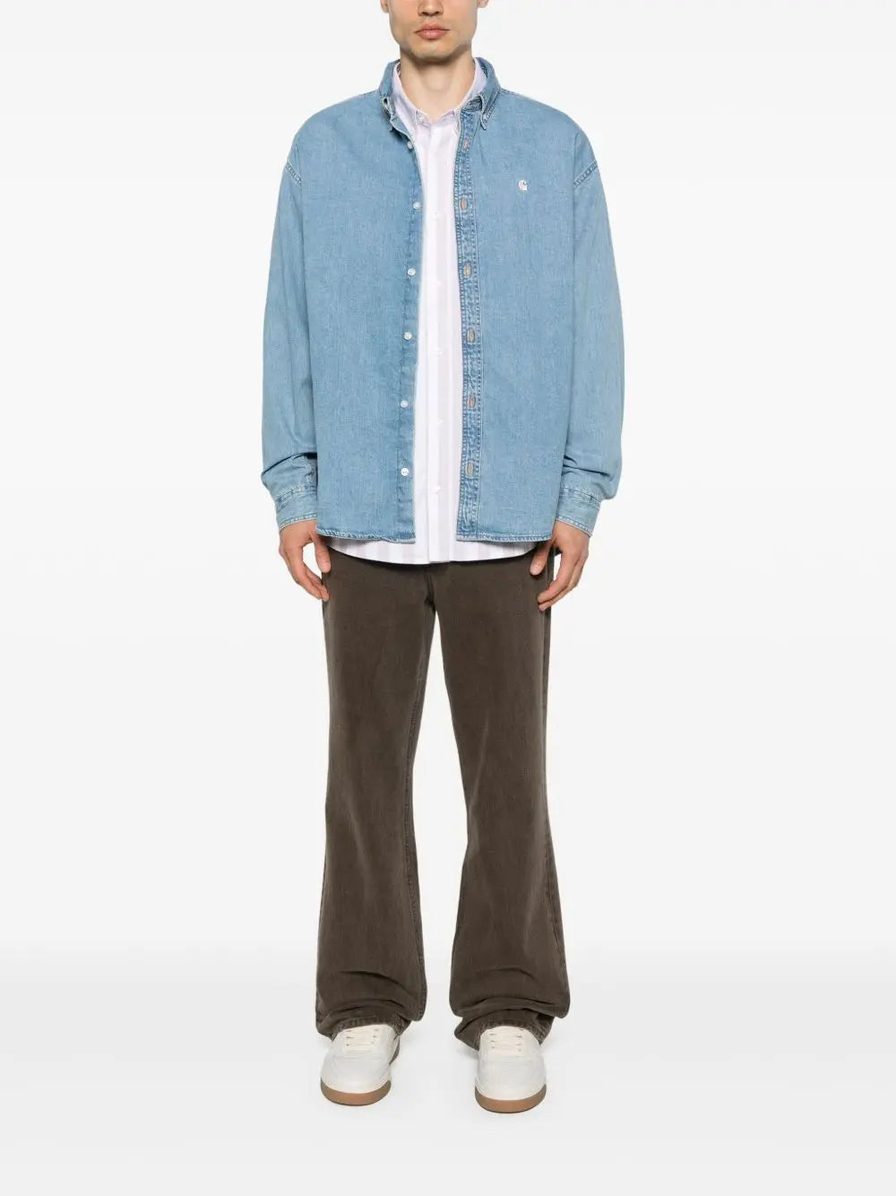 Carhartt Wip Main CARHARTT WIP MAIN Shirts Blue Carhartt Wip Main