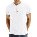 Classic Henley Style Three Button Henley Closure, Mens Henley Short Sleeve T-Shirt Cotton Casual Shirt Mens Shirtssummer Daily T-Shirts