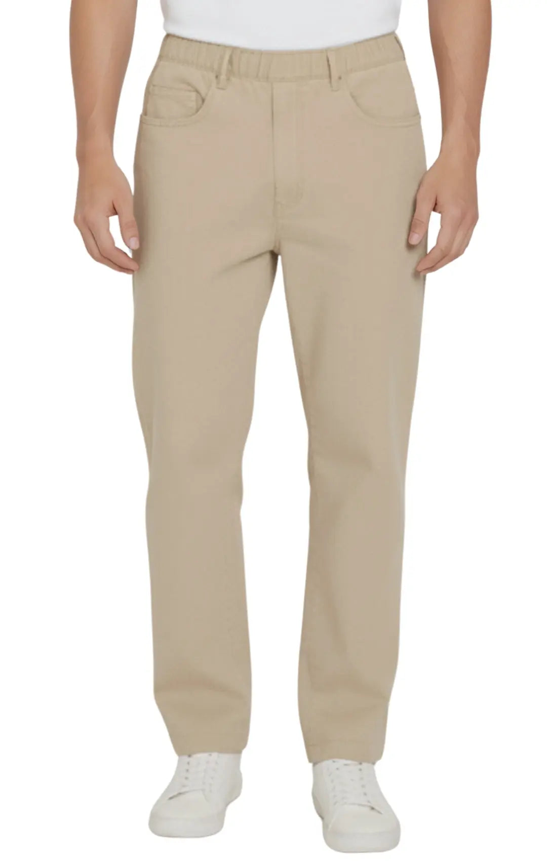 Men's Lightweight Pull-On Denim Pants – Easy Fit Elastic Waist TURTLE BAY APPAREL