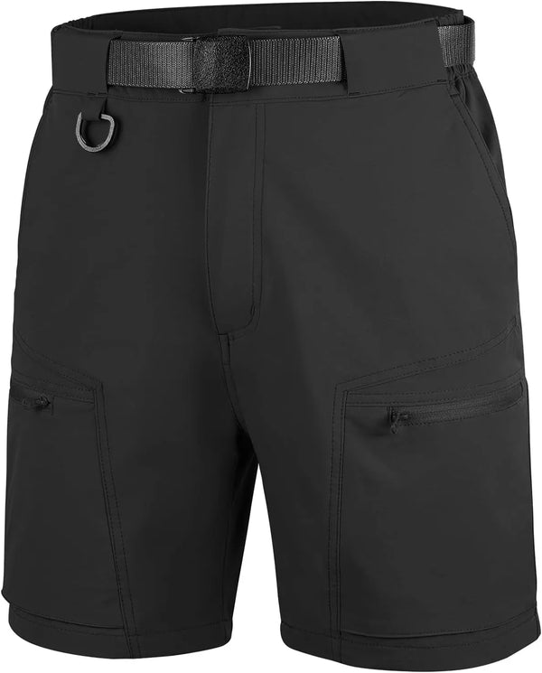 Men'S Cargo Hiking Shorts with Belt Lightweight Quick Dry Tactical Shorts with Pockets for Casual Work Golf