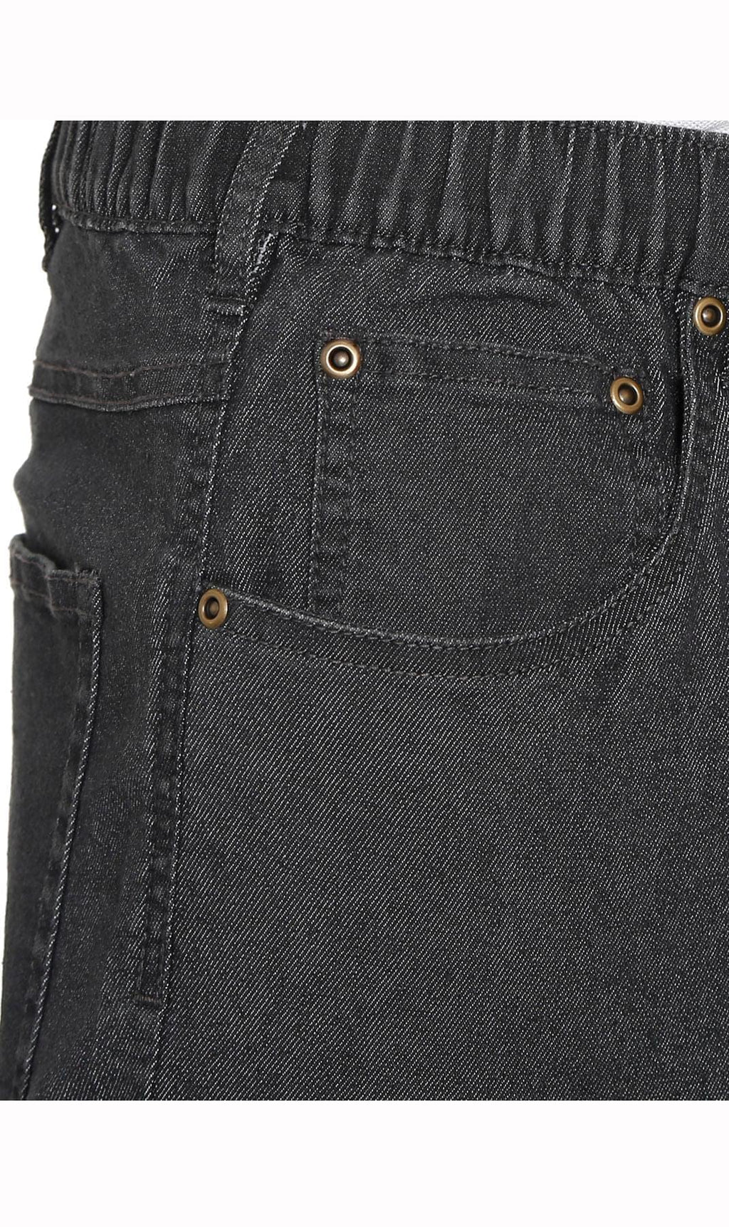 Men's Lightweight Pull-On Denim Pants – Easy Fit Elastic Waist TURTLE BAY APPAREL