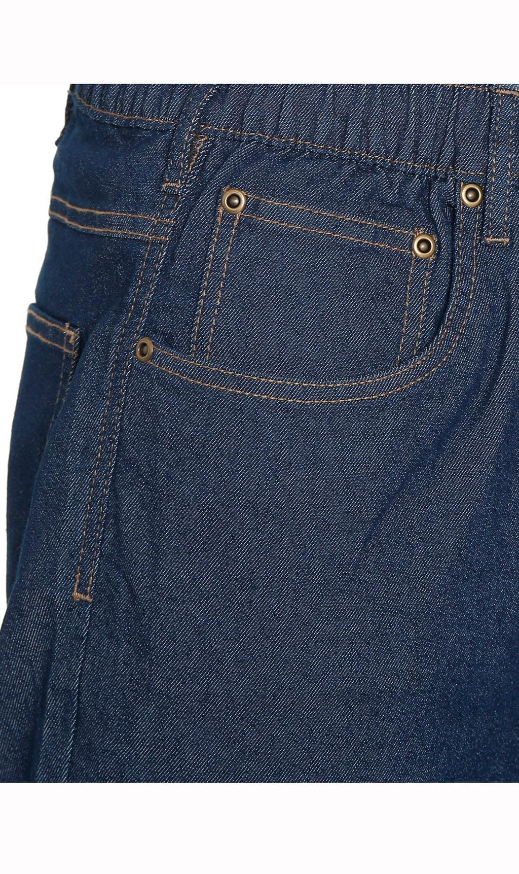 Men's Lightweight Pull-On Denim Pants – Easy Fit Elastic Waist TURTLE BAY APPAREL