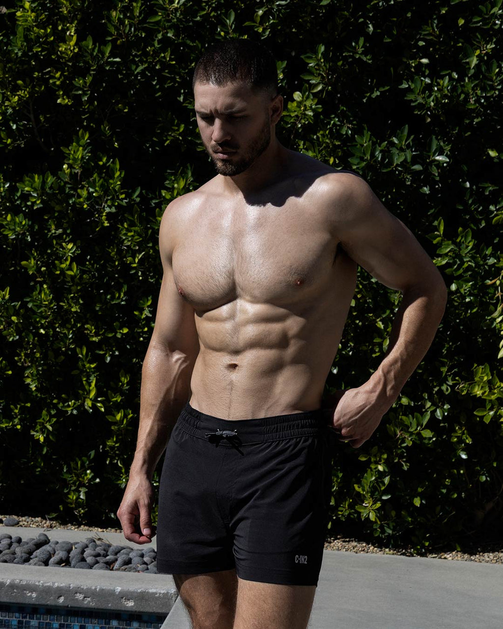 Swim Shorts Solid Black C-IN2 New York