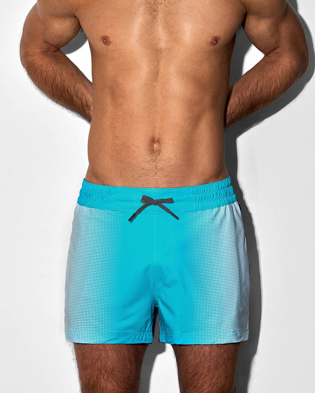 Swim Shorts Super Bright Halftone Neon Blue C-IN2 New York