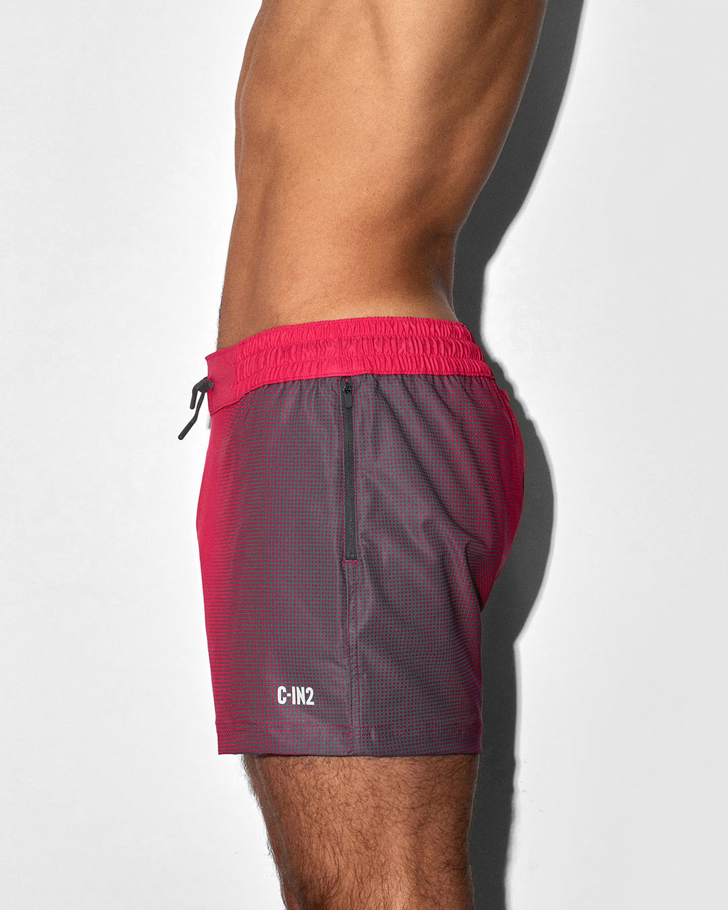 Swim Shorts Super Bright Halftone Neon Red C-IN2 New York