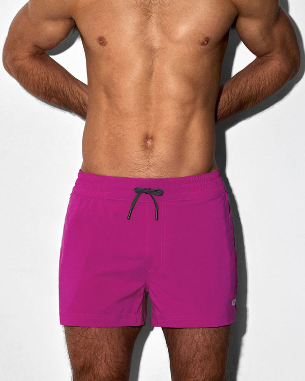 Swim Shorts Solid Raspberry Pink C-IN2 New York