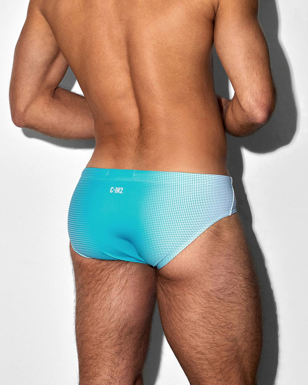Swim Brief Super Bright Halftone Neon Blue C-IN2 New York