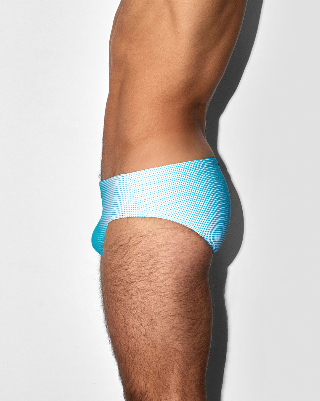 Swim Brief Super Bright Halftone Neon Blue C-IN2 New York