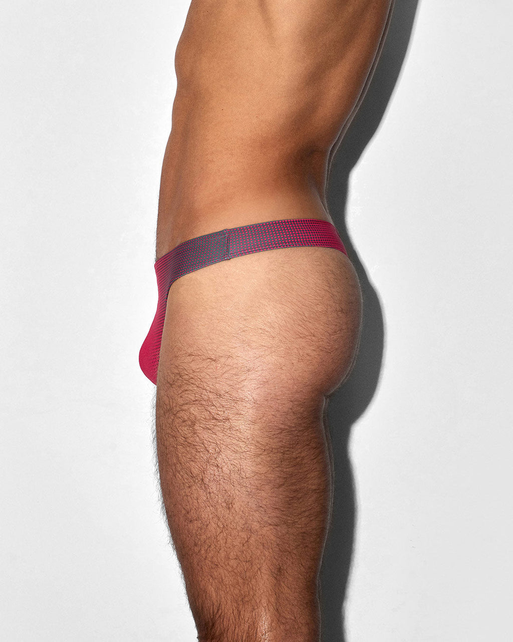 Swim Thong Super Bright Halftone Neon Red C-IN2 New York
