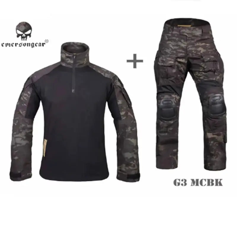 Emersongear Tactical G3 Uniform Sets NEW Mens Camouflage Suits Outdoor Hunting Shirt Pants Tops Duty Cargo Trouser AOR1