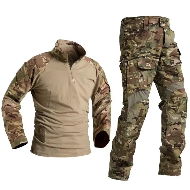 Tactical Uniforms Men Rip-Stop Camo Camouflage Clothing Sets G3 Suit Airsoft Paintball Multicam Cargo Pant Hiking Shirt