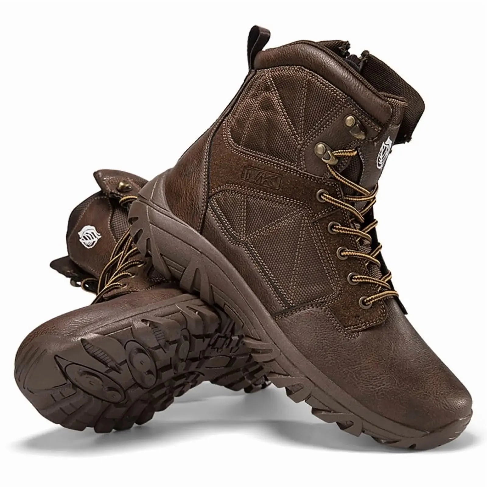Men'S Waterproof Hiking Boots Outdoor Mid Trekking Backpacking Mountaineering Shoes