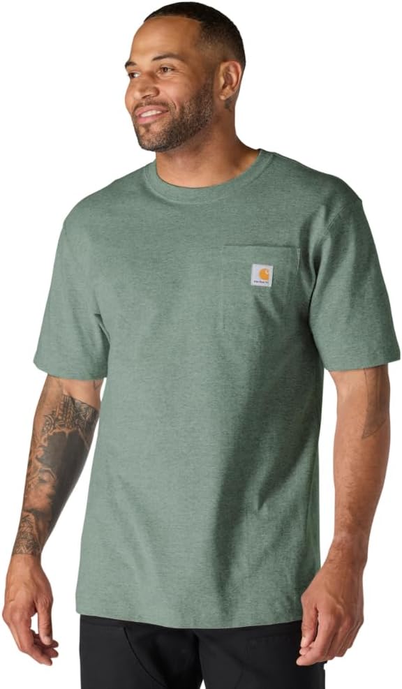 Carhartt K87 pocket t-shirt front view