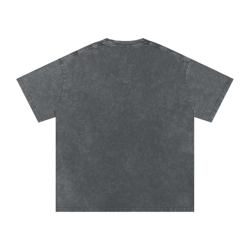 CBY CLE Steel Mark Oversized Tee — Snow Wash Cranberry's