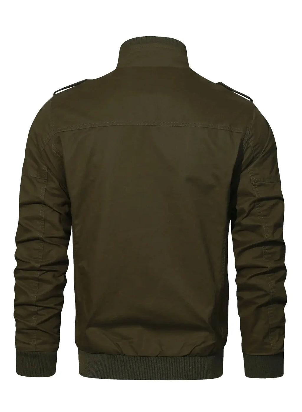 Men'S Casual Jackets Windbreaker Outwear Cargo Bomber Jackets Full Zipper Mid Length Fall Spring Coats Darkgreen S