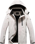 Men'S Mountain Waterproof Ski Jacket Hooded Windbreakers Windproof Raincoat Winter Warm Snow Coat