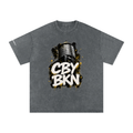 Cranberry's CBY BKN Brooklyn Water Tower Snow Washed Oversized Tee