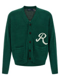 Polo Ralph Lauren Intarsia Logo Linen & Cotton Cardigan Polo Ralph Lauren