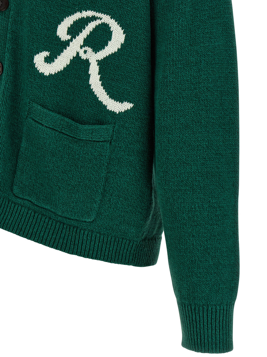 Polo Ralph Lauren Intarsia Logo Linen & Cotton Cardigan Polo Ralph Lauren