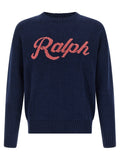 Polo Ralph Lauren Intarsia Logo Linen & Cotton Sweater Polo Ralph Lauren