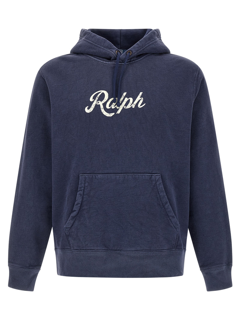 Polo Ralph Lauren Vintage Print Cotton Pullover Hoodie — Men's SS26 Polo Ralph Lauren