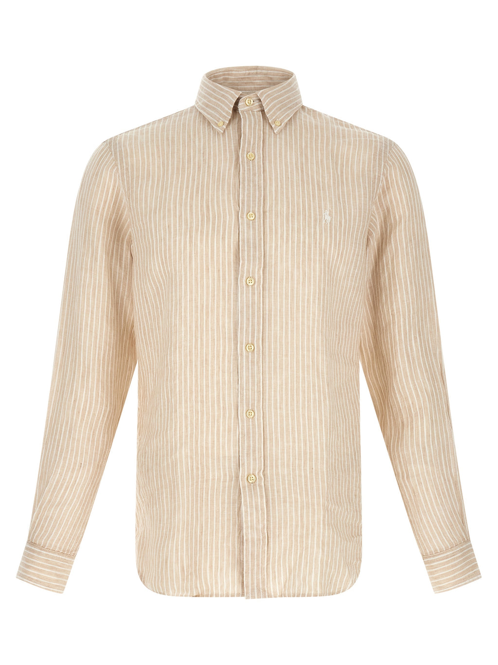 Polo Ralph Lauren Striped Linen Shirt — Blue Polo Ralph Lauren
