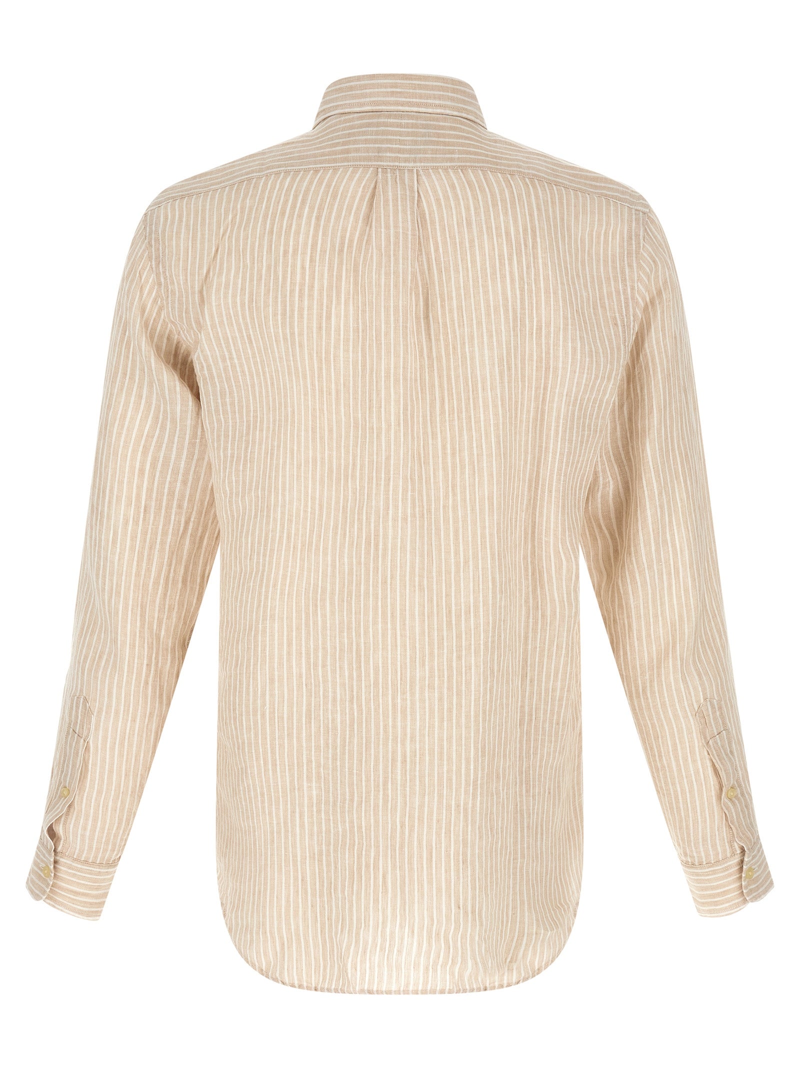 Polo Ralph Lauren Striped Linen Shirt — Blue Polo Ralph Lauren