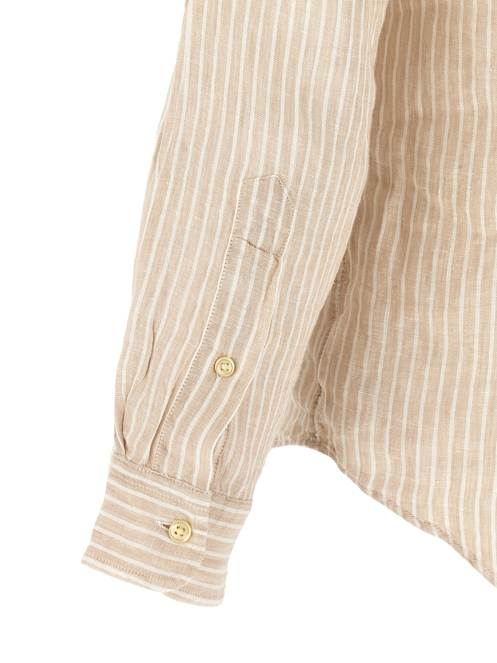 Polo Ralph Lauren Striped Linen Shirt — Blue Polo Ralph Lauren