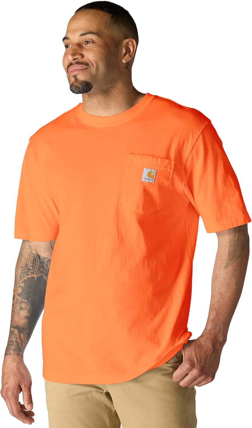 Carhartt K87 pocket t-shirt fit and sizing guide