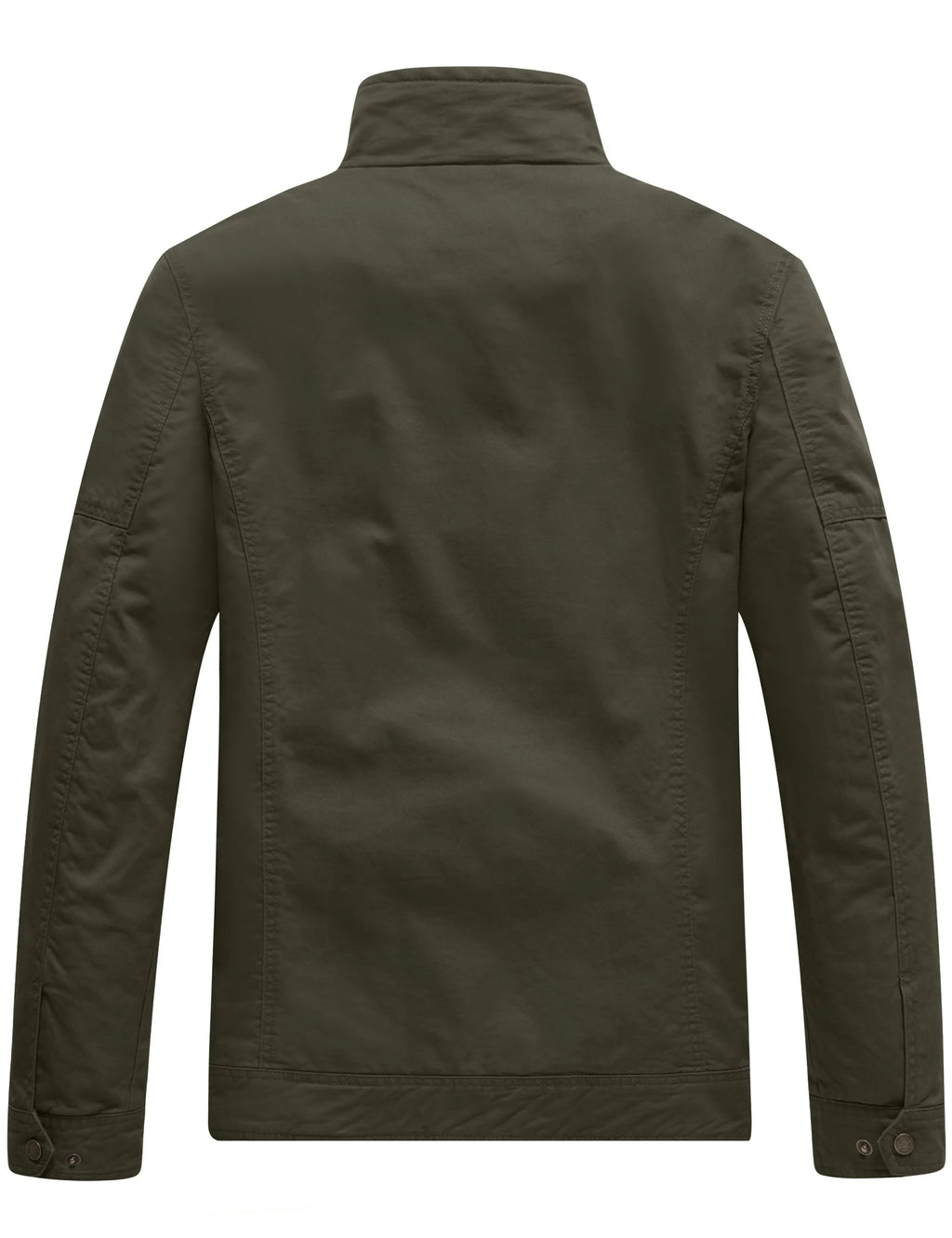 Men'S Spring Work Jacket Canvas Utility Jacket Green M