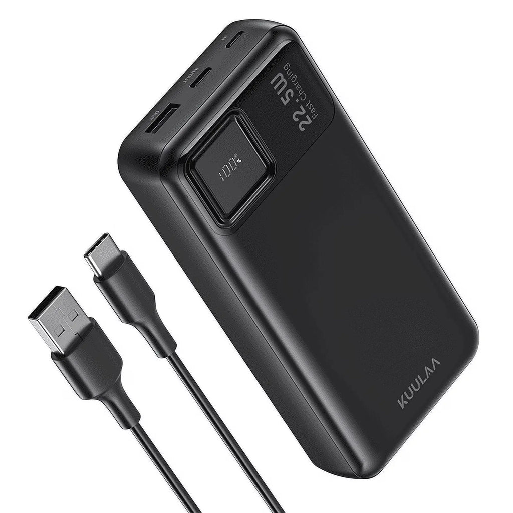 20000Mah Power Bank, 22.5W PD/QC Fast Charger with LED Display Compatible for Iphone 17/16/15/14, Ipad, Samsung S24/S23 & Android More