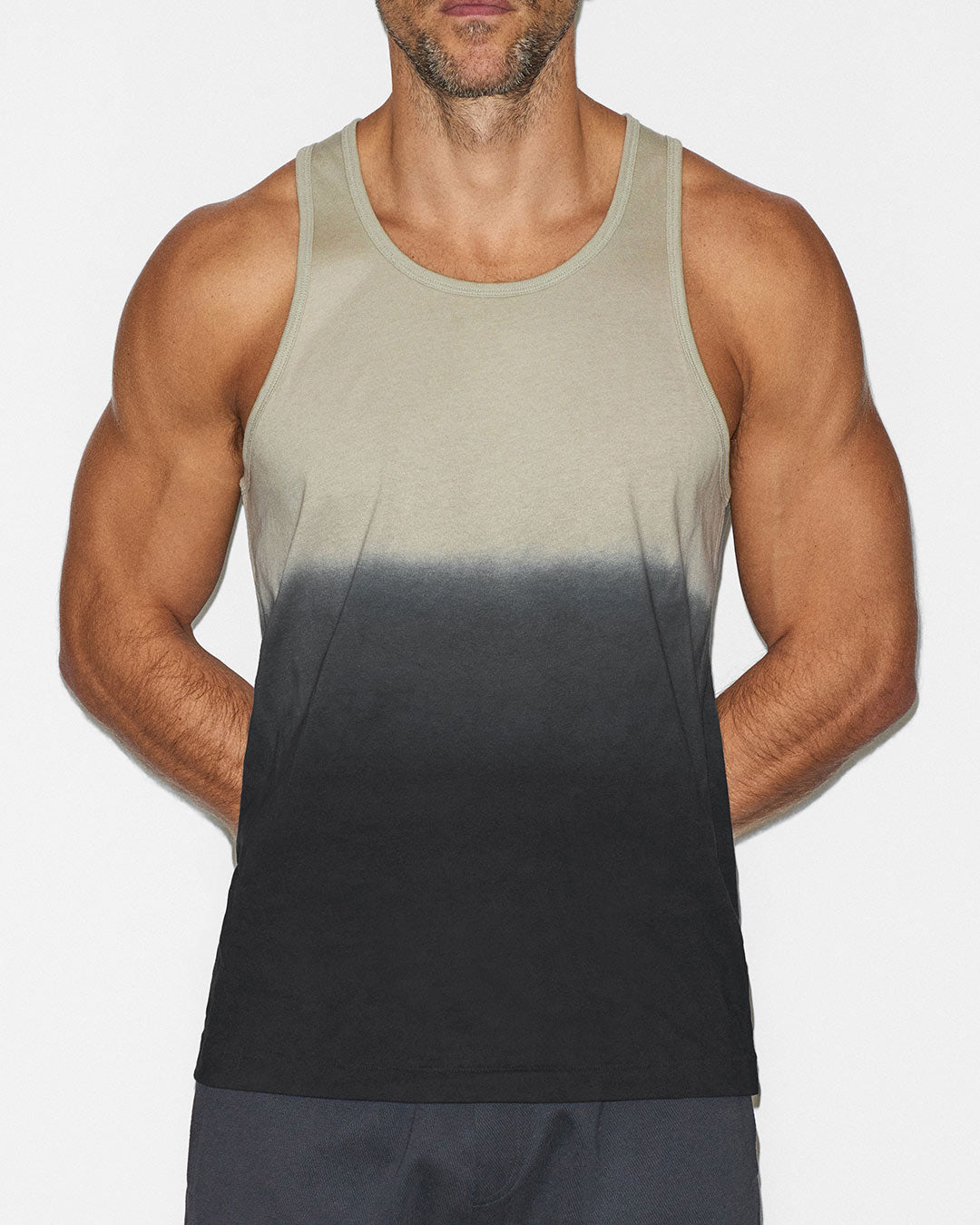 Dip Dye Relaxed Tank Sandstone Beige C-IN2 New York