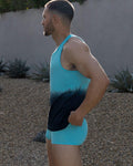 Dip Dye Relaxed Tank Storm Blue C-IN2 New York