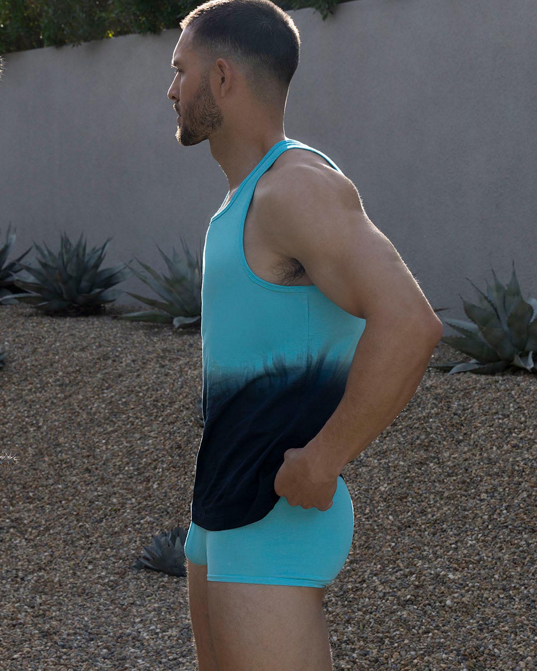 Dip Dye Relaxed Tank Storm Blue C-IN2 New York