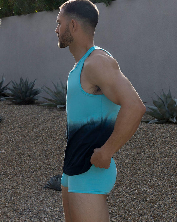 Dip Dye Relaxed Tank Storm Blue C-IN2 New York