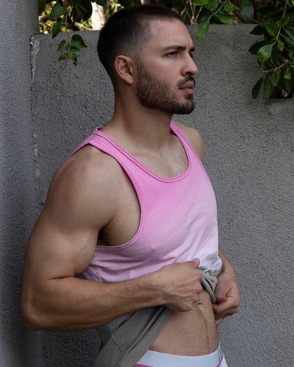 Dip Dye Relaxed Tank Peony Pink C-IN2 New York
