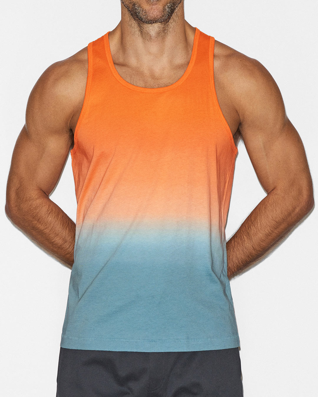 Dip Dye Relaxed Tank Goldfish Orange C-IN2 New York