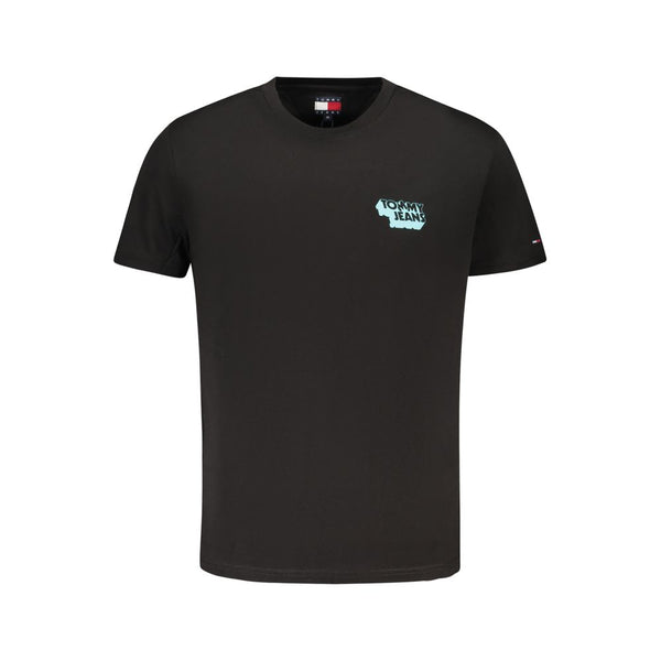Tommy Hilfiger Black Cotton Men's T-Shirt Tommy Hilfiger
