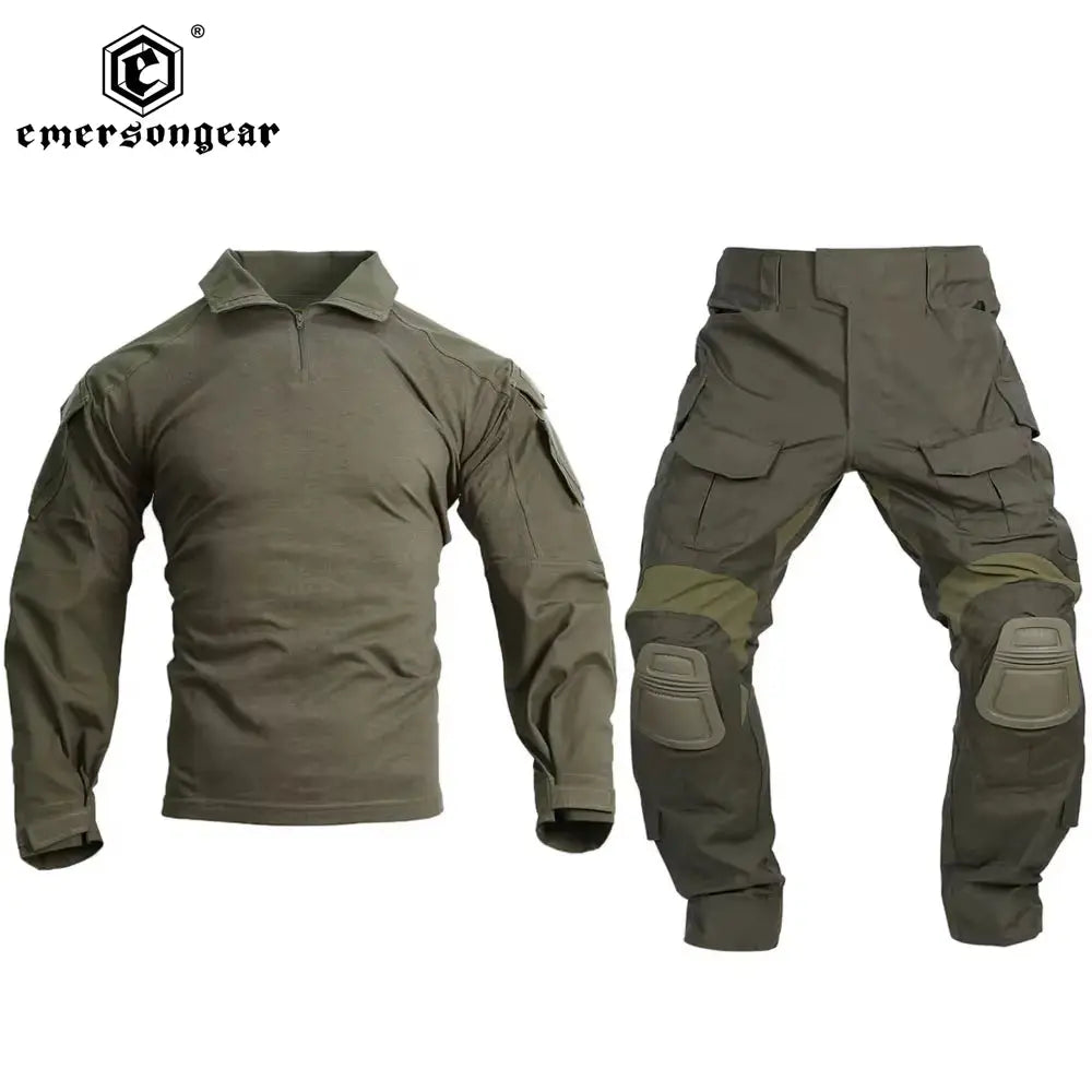 Emersongear Tactical G3 Uniform Sets NEW Mens Camouflage Suits Outdoor Hunting Shirt Pants Tops Duty Cargo Trouser AOR1