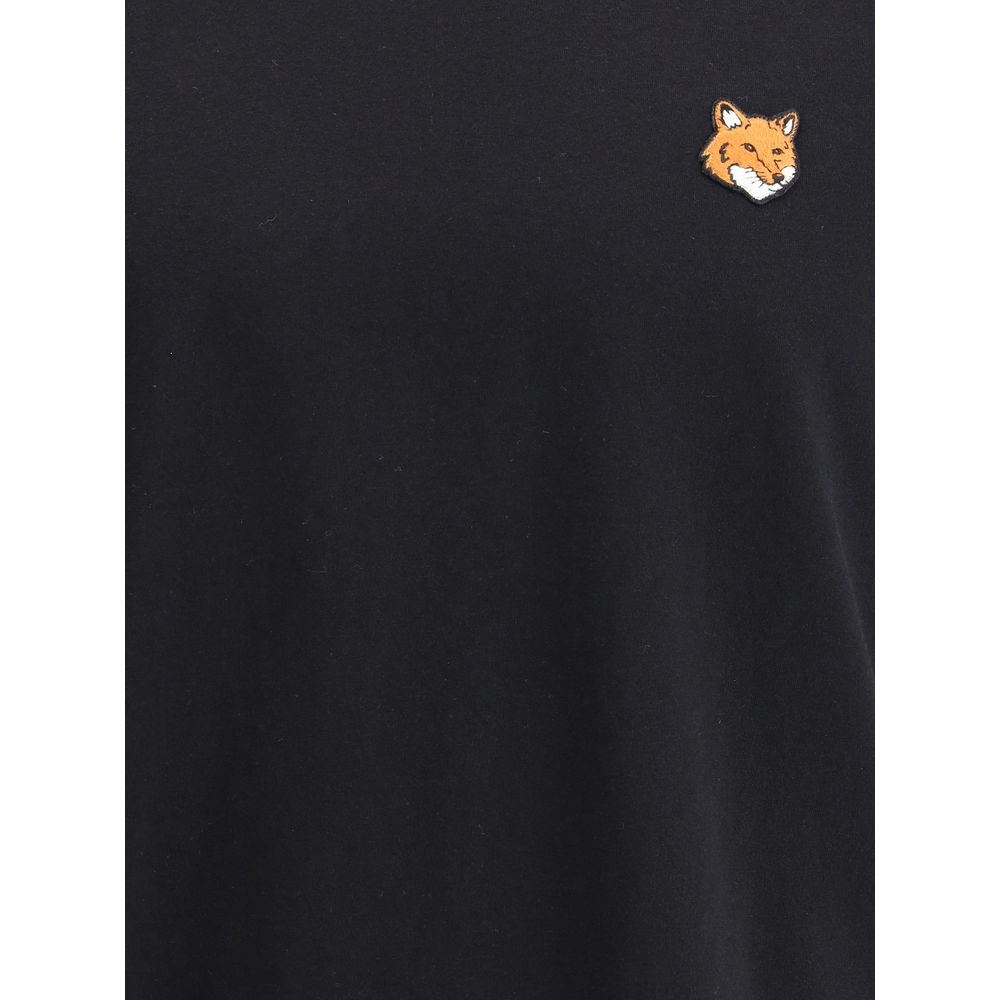 Maison Kitsuné Black Cotton T-Shirt Maison Kitsuné