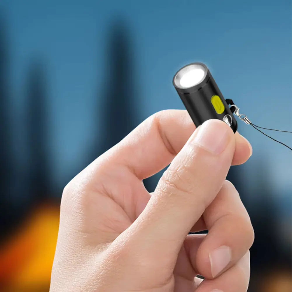 2-5Pc High Brightness LED Mini Flashlight Powered by Type C Connectors Small LED Light Aluminum Alloy Outdoor Emergency Light