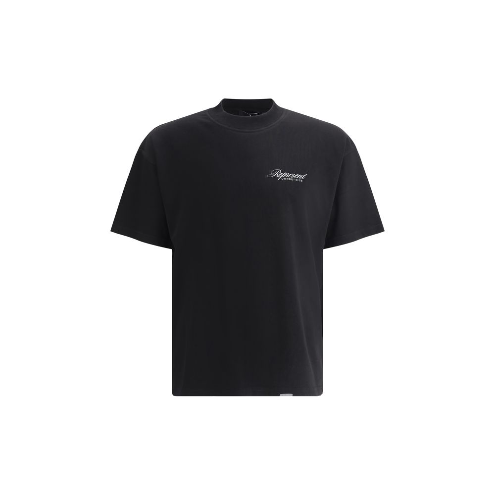 Represent Black Cotton T-Shirt Represent