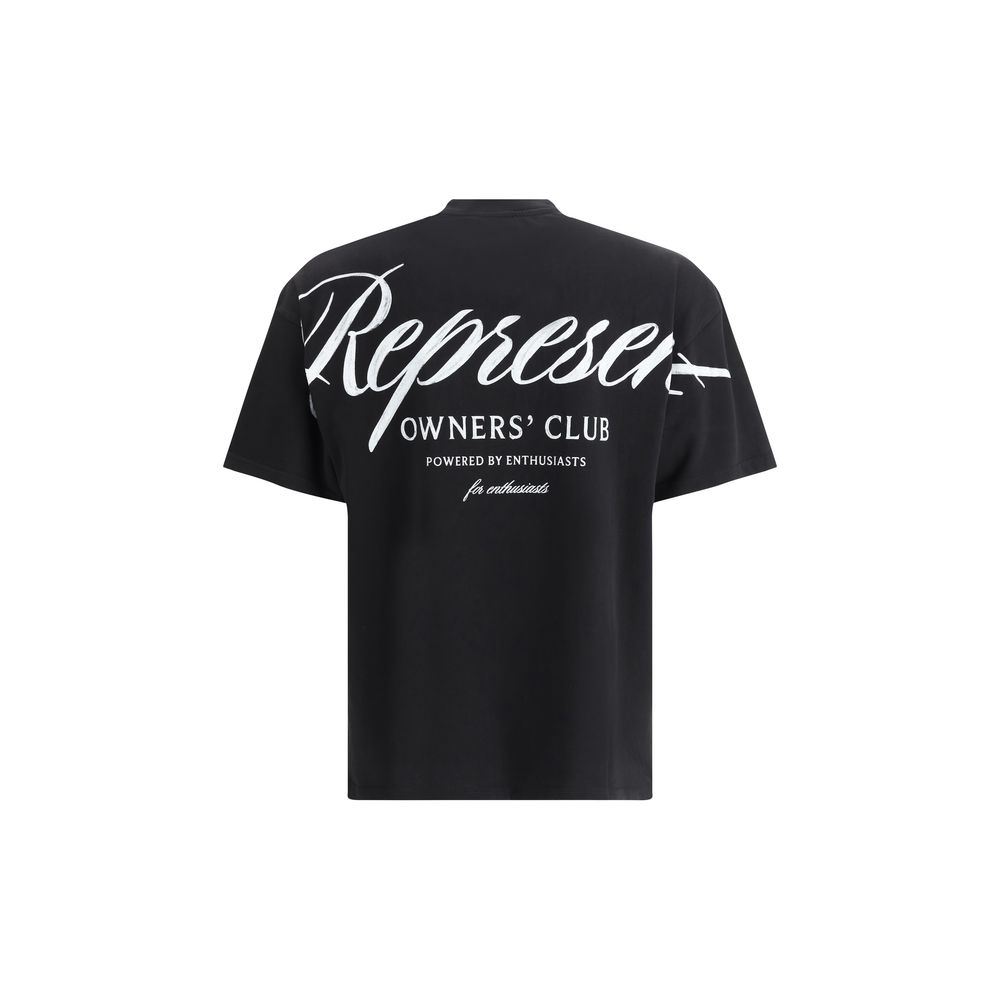 Represent Black Cotton T-Shirt Represent